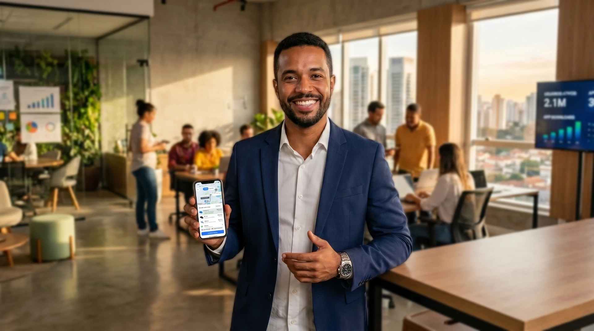 Empresas, plataforma, card revolução, aumento gastos, símbolo Machine